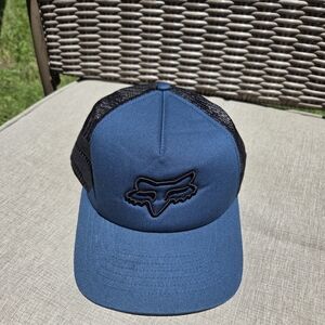 Fox Blue and Black Trucker Hat